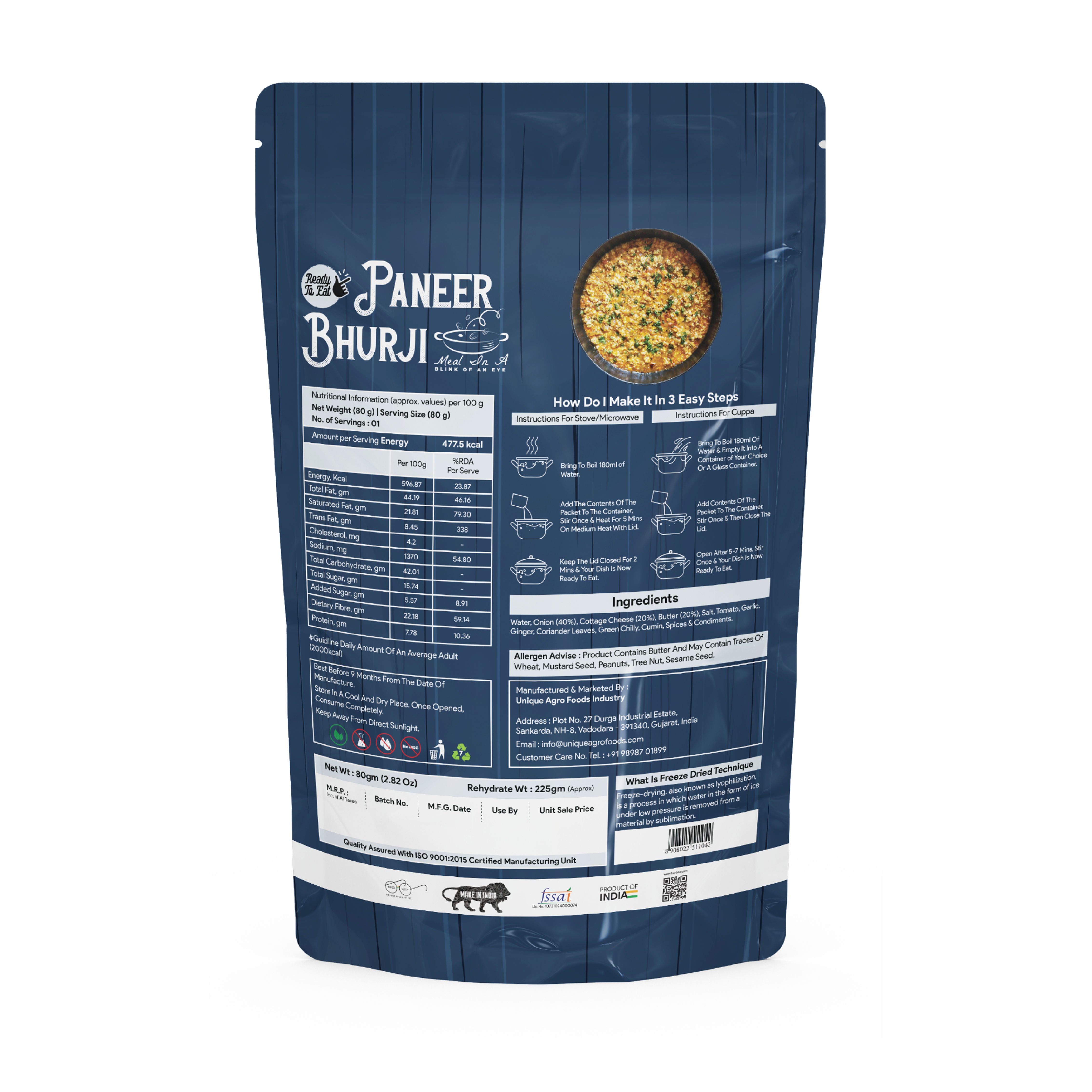 Ready to Cook Paneer Bhurji | Hay Bite