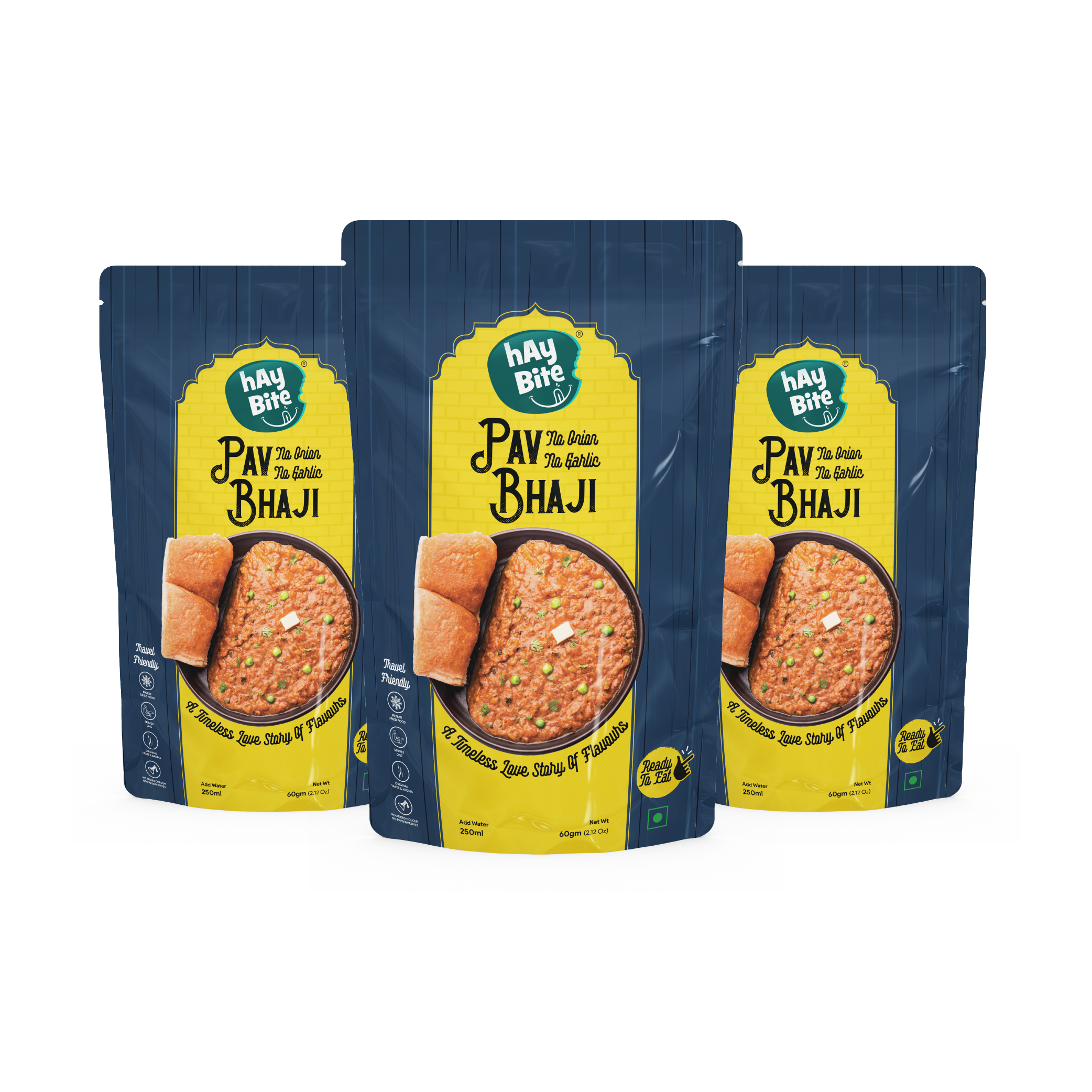 Ready to Cook No Onion No Garlic Pav-Bhaji | Hay Bite