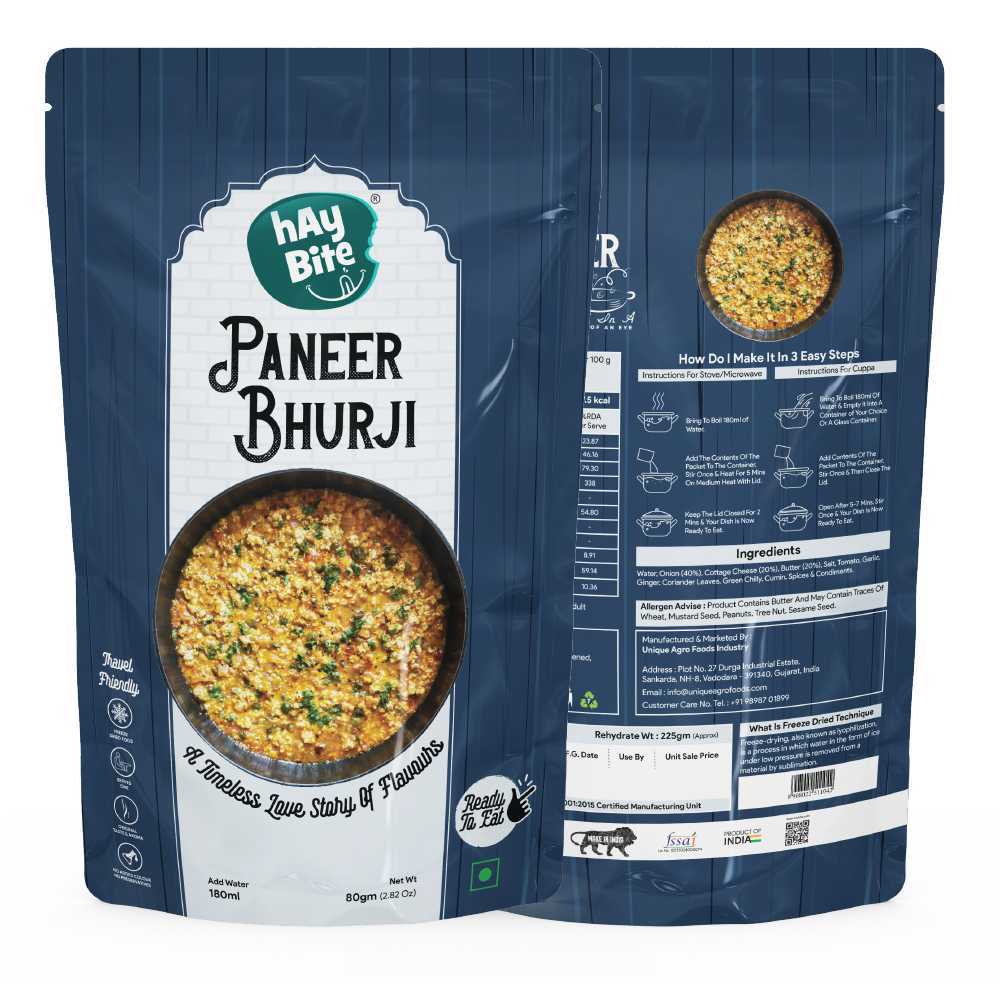 Combo of Ready to Eat Pav Bhaji, Dal Makhani, Paneer Bhurji | Hay Bite