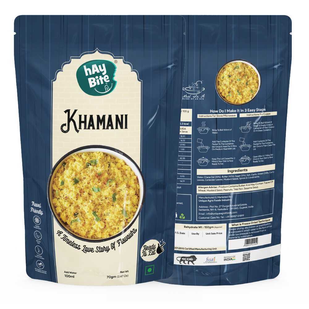 Combo of Ready to Eat Khamani, Gujarati Dal, Poha | Hay Bite